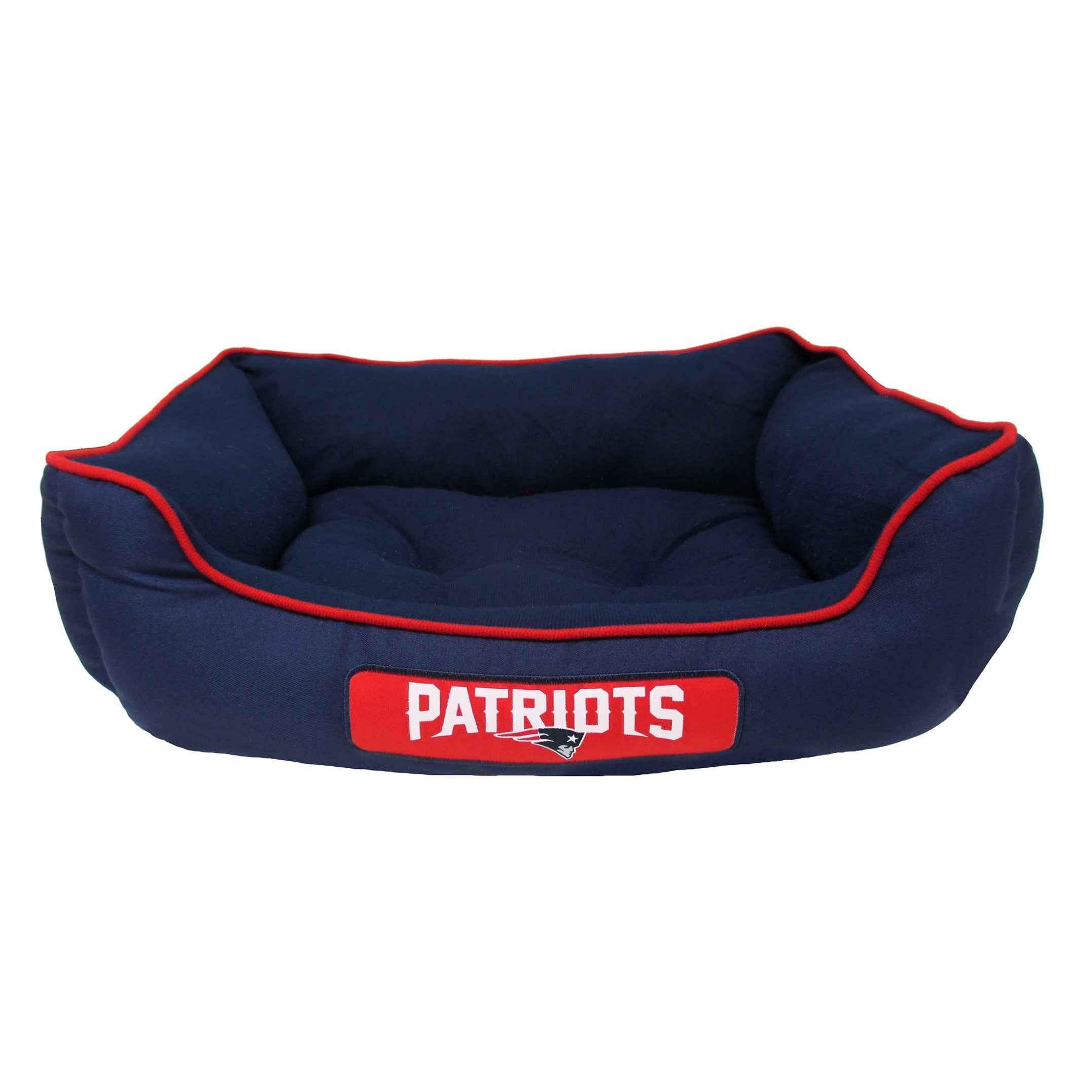 NFL New England Patriots Plush Cuddle Dog Bed