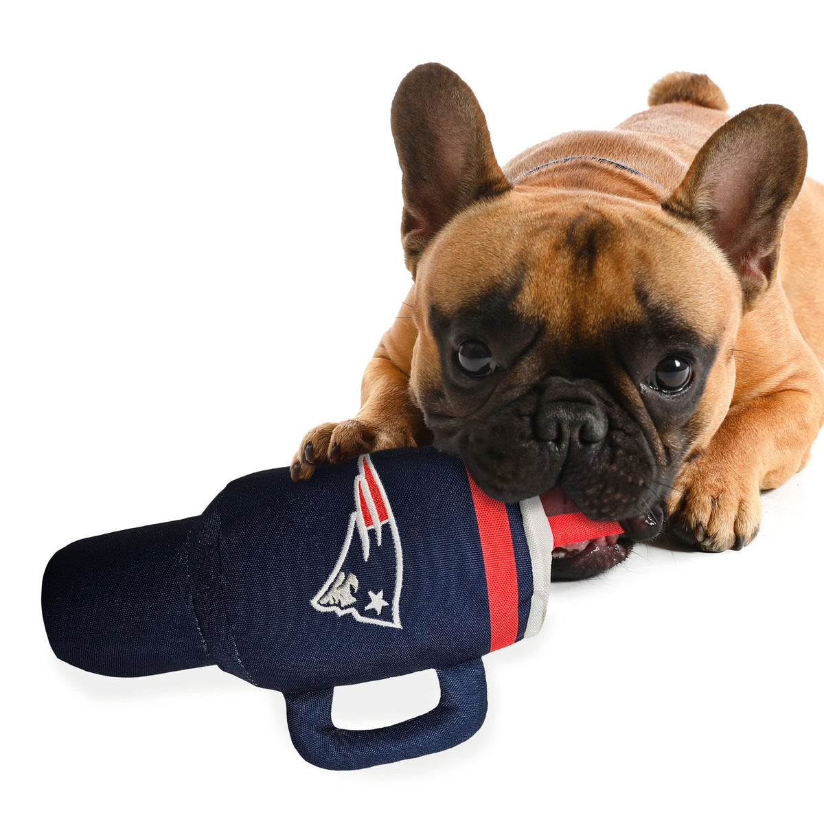 NFL New England Patriots Nylon Tumbler Dog Toy