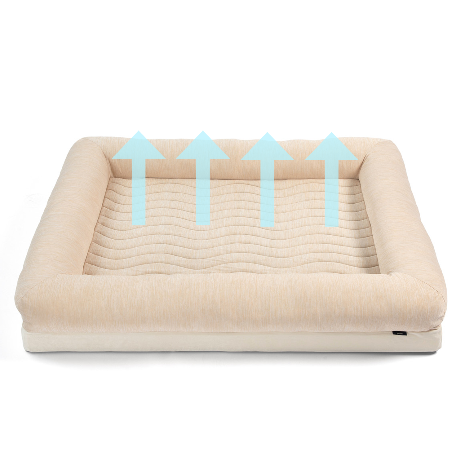 PupChill Cooling 4 Bolster Dog Bed Arctic Sand