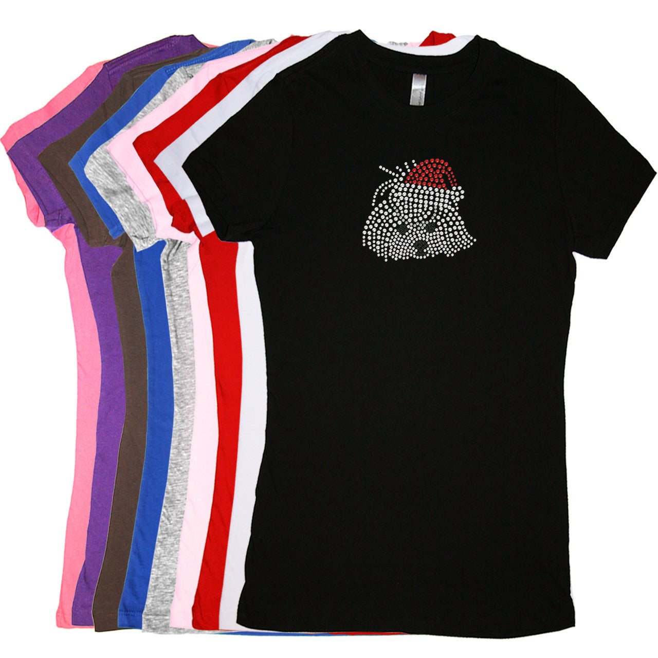 Maltese Face with Santa Hat - Women's T-shirt