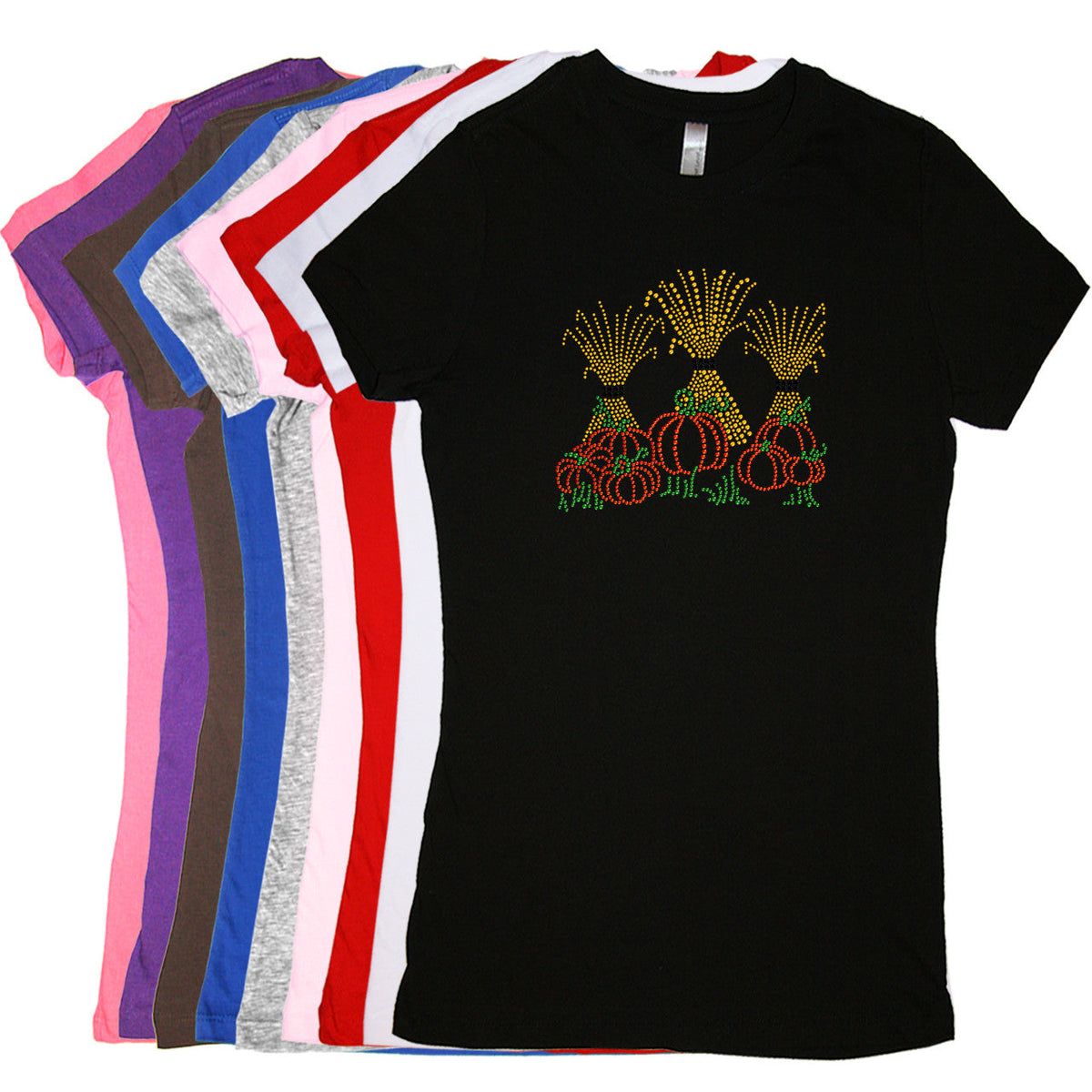 Hay Stacks & Pumpkins - Womens T-shirt