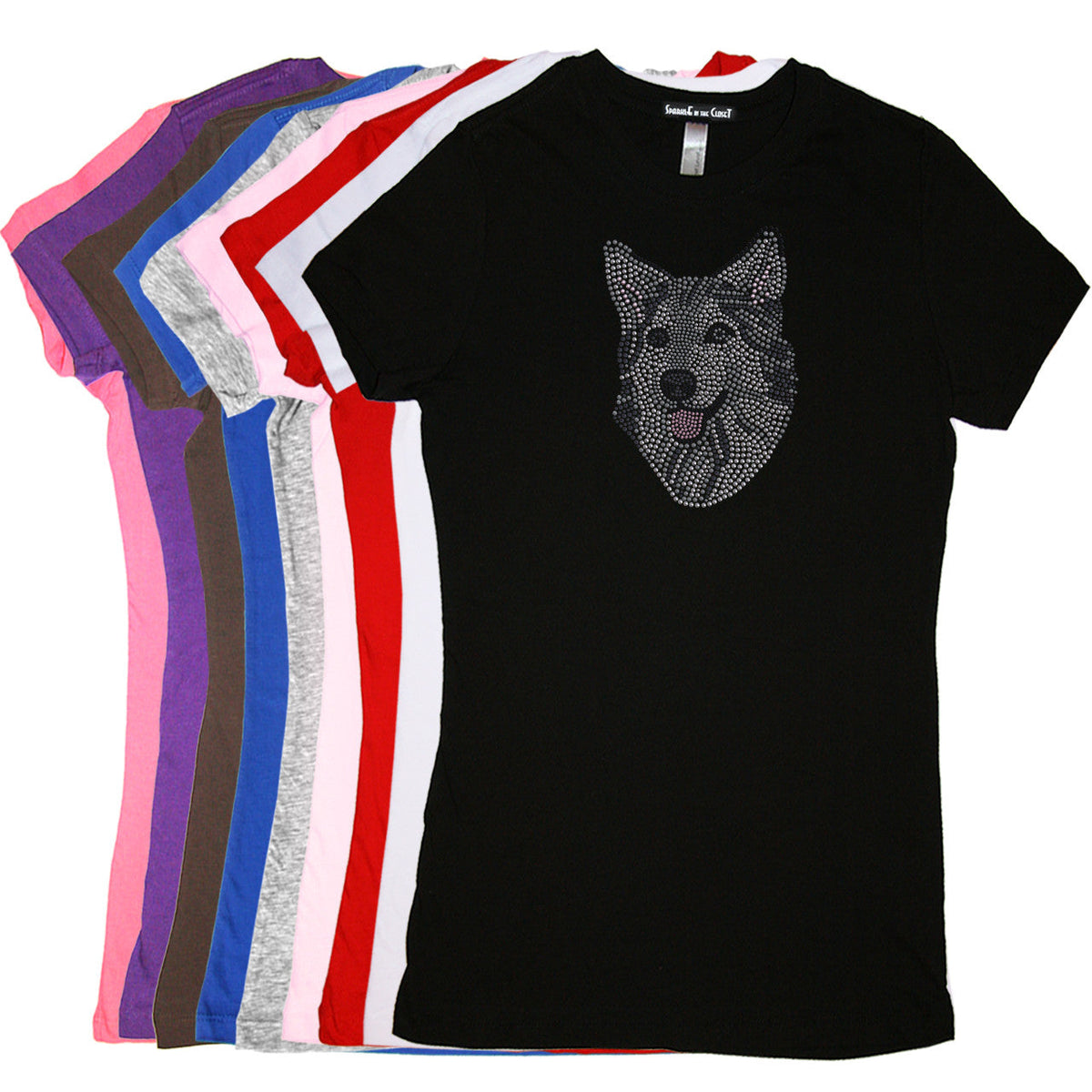 Husky/Tamaskan Face - Womens T-shirt