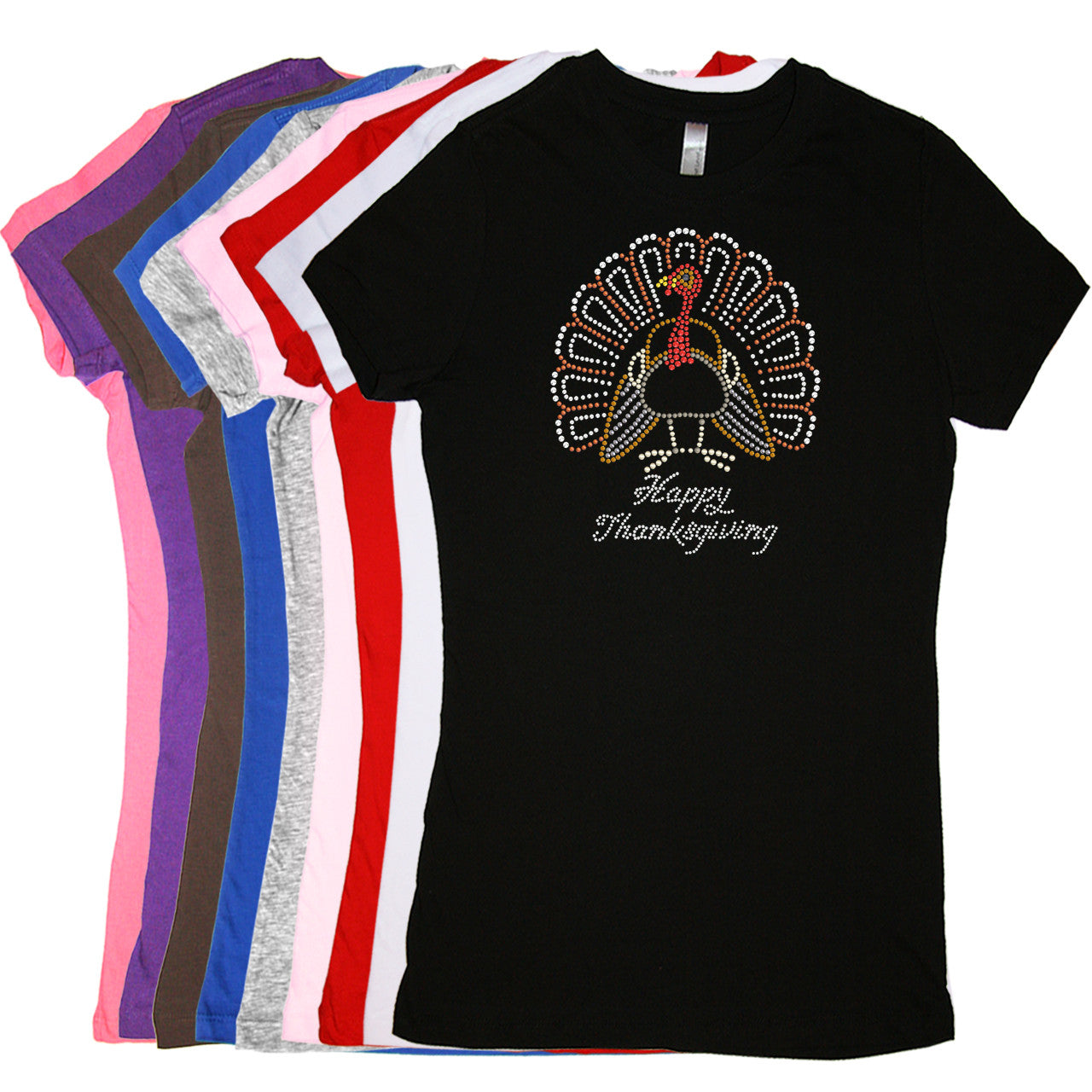 Happy Thanksgiving Turkey 2 - Womens T-shirt