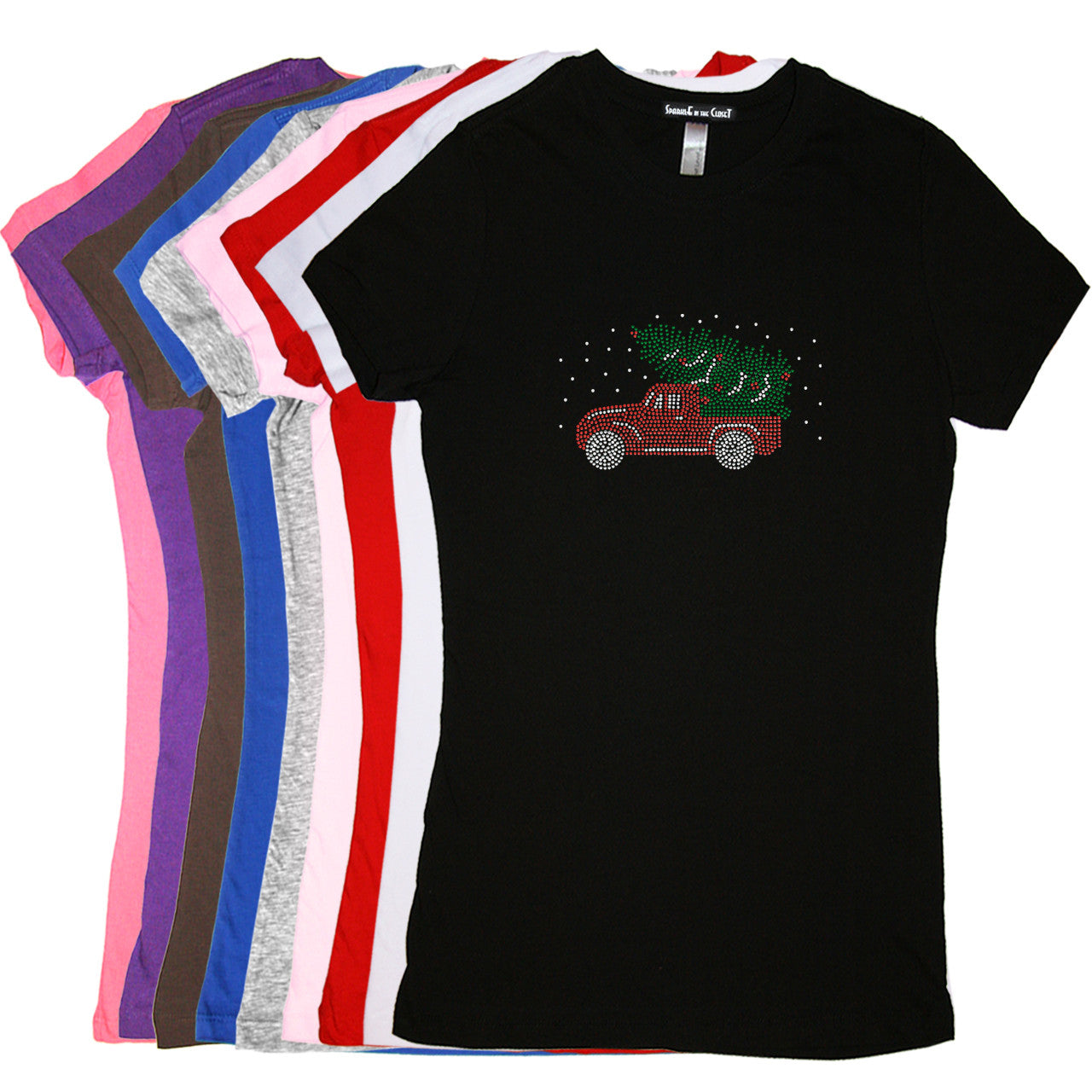 Christmas Truck (Small) - Womens Tee