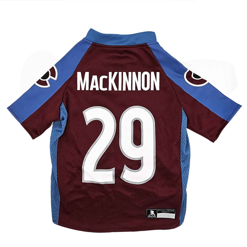NHL Colorado Avalanche Nathan MacKinnon Mesh Pet Jersey