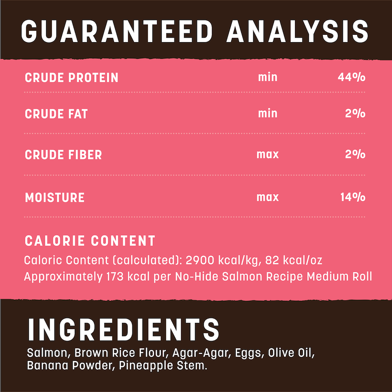 Earth Animal No Hide Medium Salmon Dog Rolls (2pk) (4.2oz) - HT Animal Supply