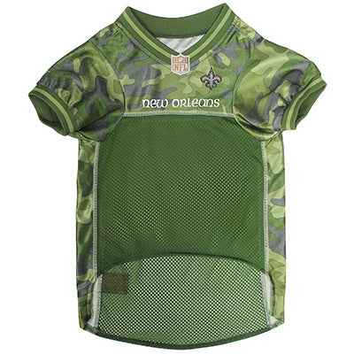 NFL New Orleans Saints Camo Mesh Pet Jersey