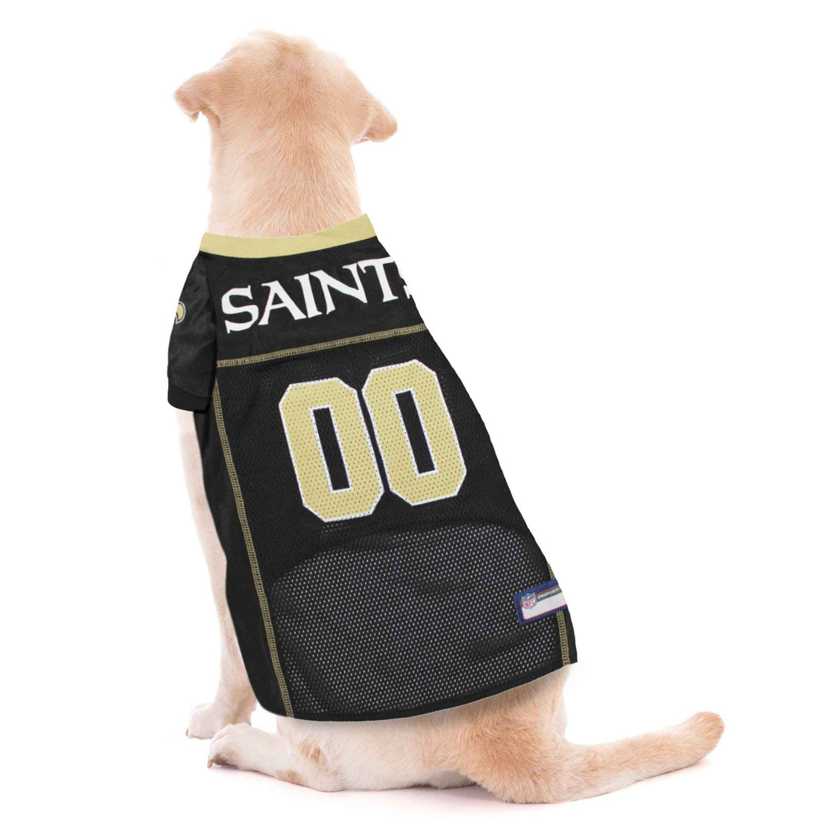 NFL New Orleans Saints Striped Mesh Pet Jersey