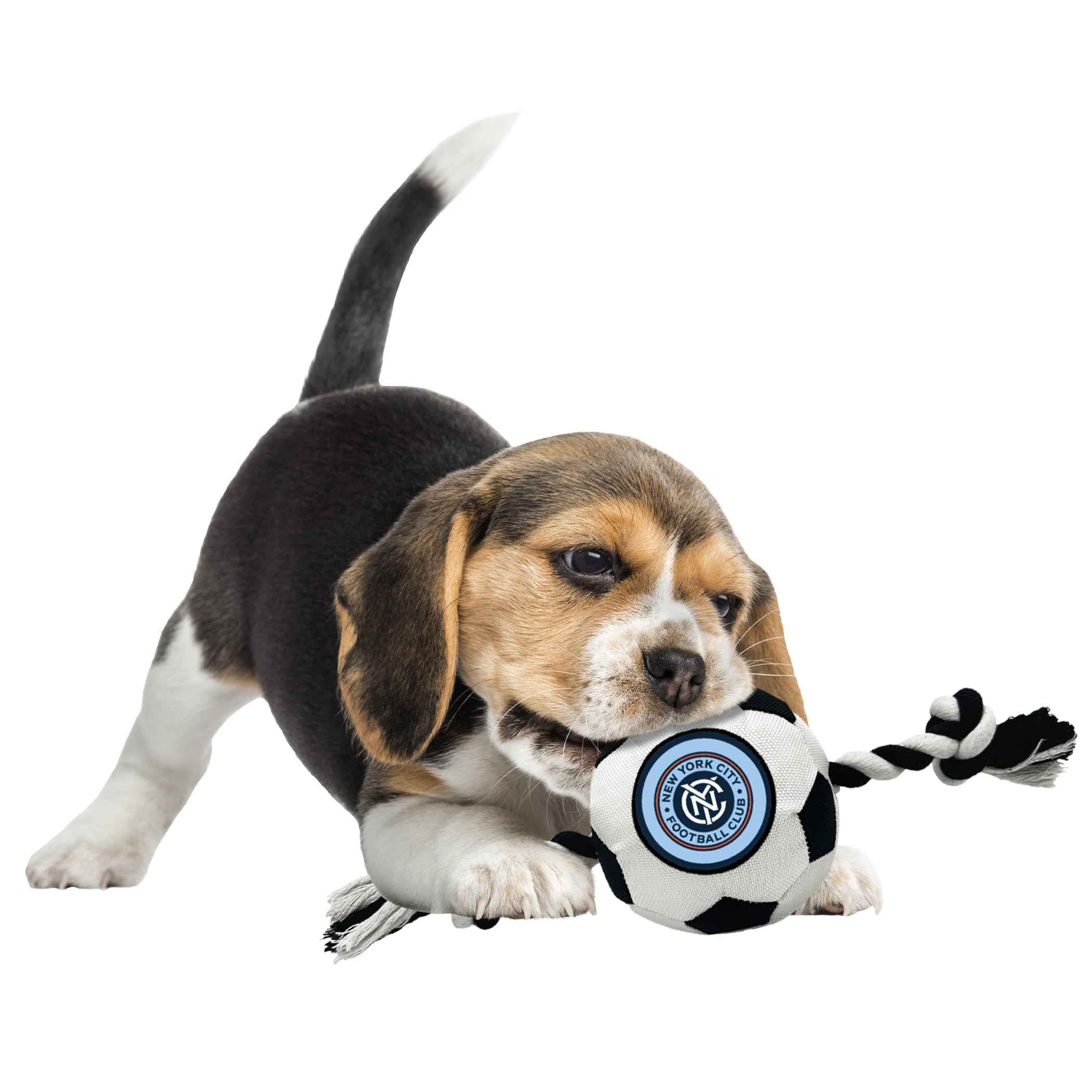 New York City FC Soccer Ball Rope Toy
