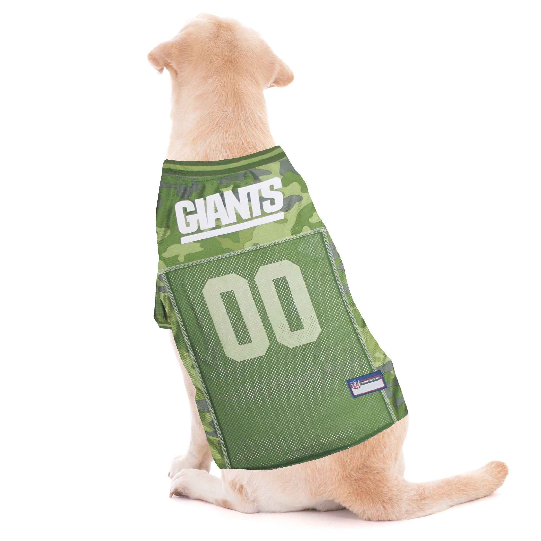 NFL New York Giants Camo Mesh Pet Jersey