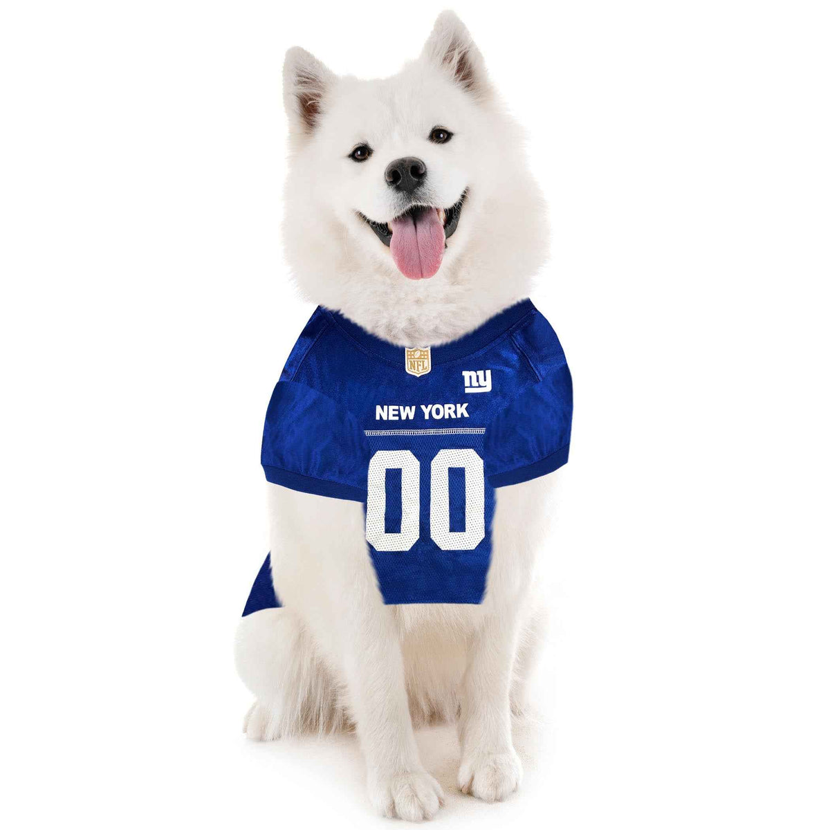 NFL New York Giants Striped Mesh Pet Jersey