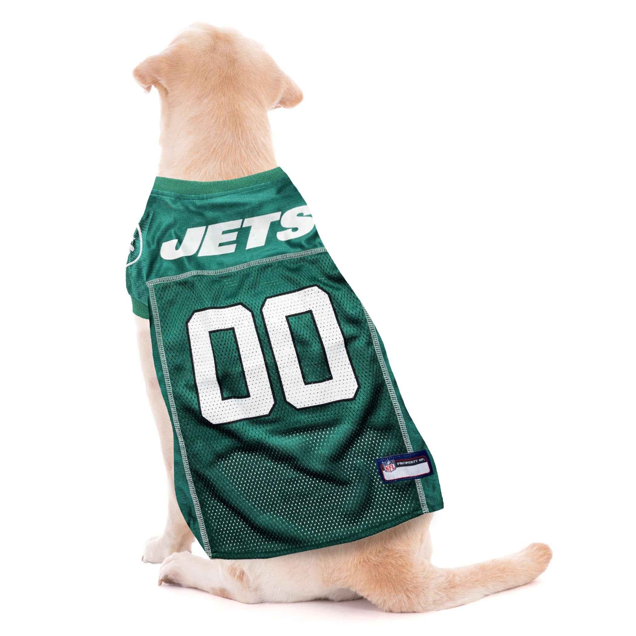 NFL New York Jets Striped Mesh Pet Jersey