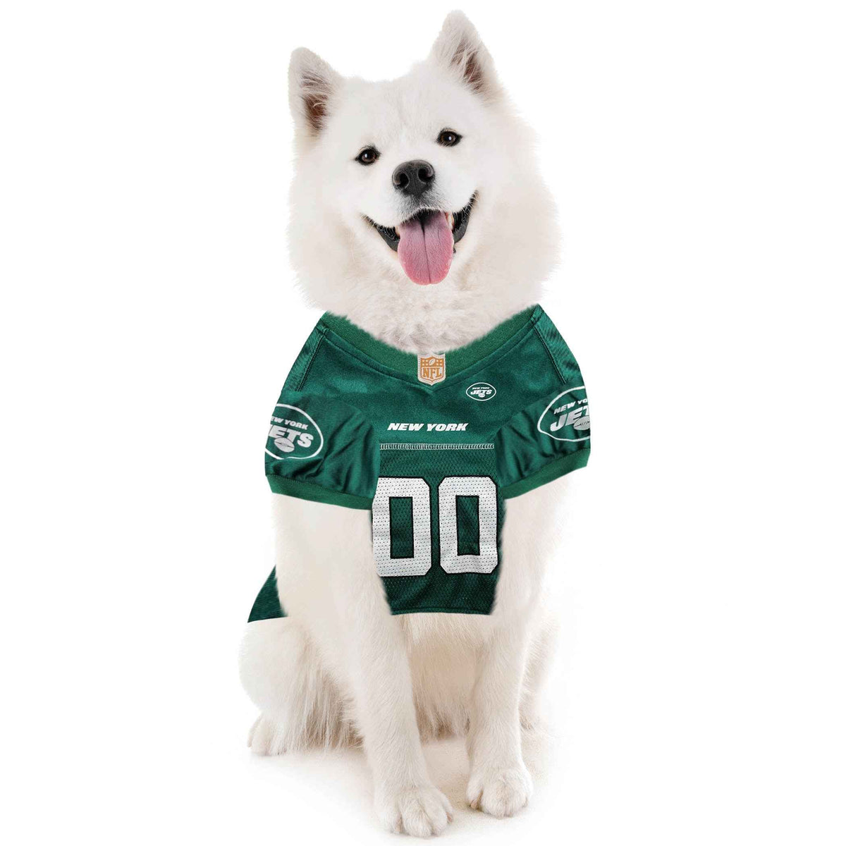 NFL New York Jets Striped Mesh Pet Jersey