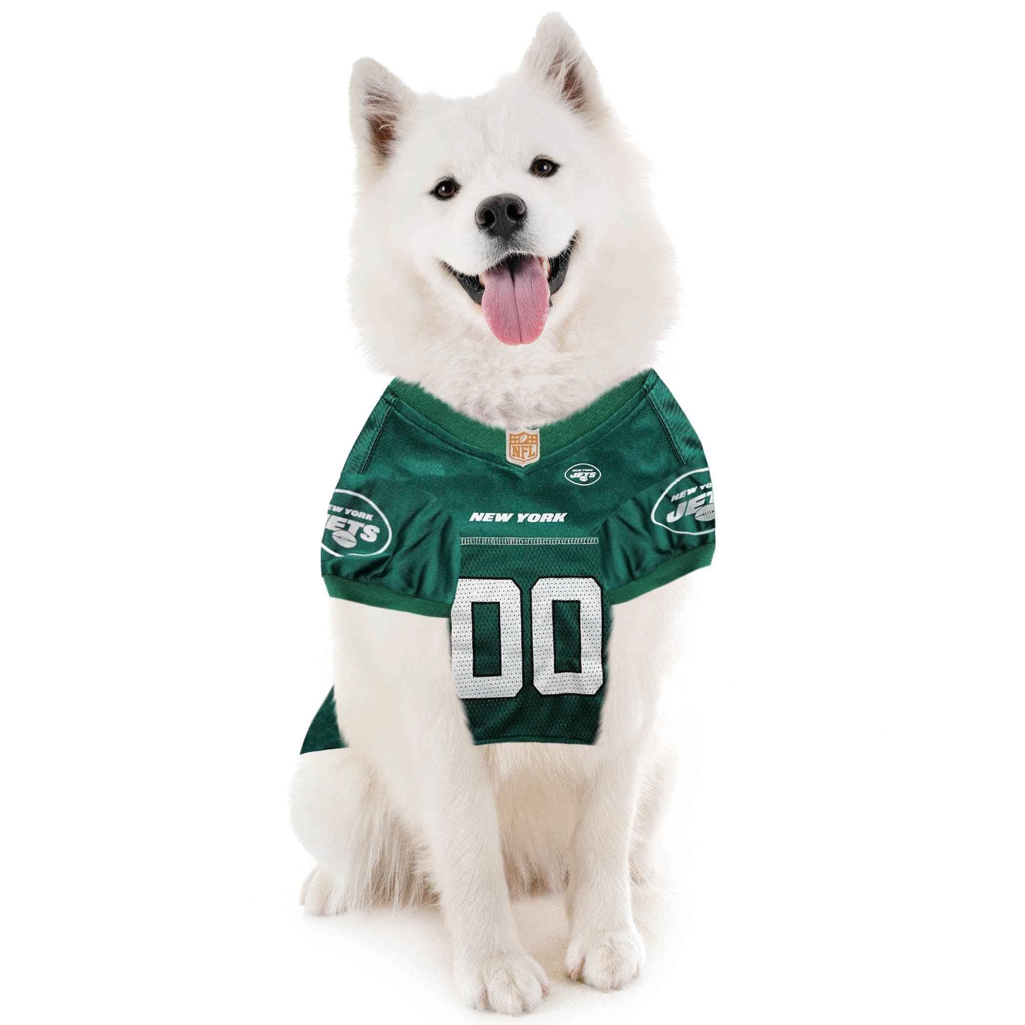 NFL New York Jets Striped Mesh Pet Jersey