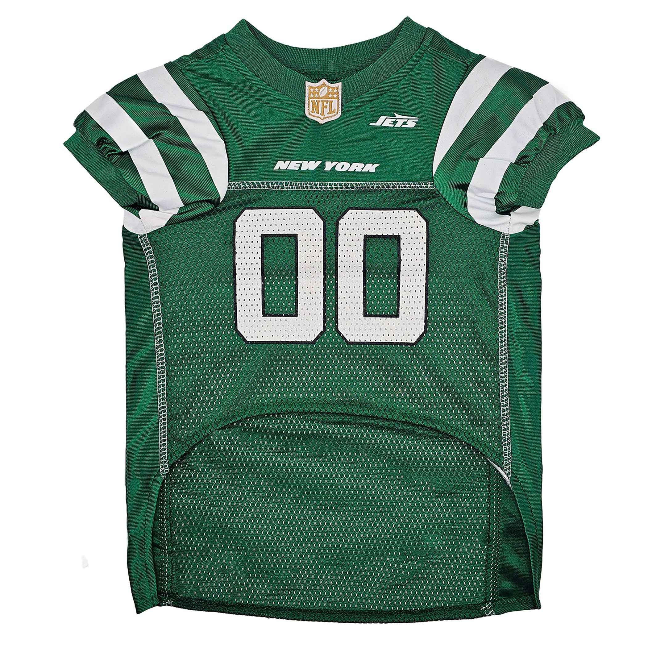 NFL New York Jets Striped Mesh Pet Jersey