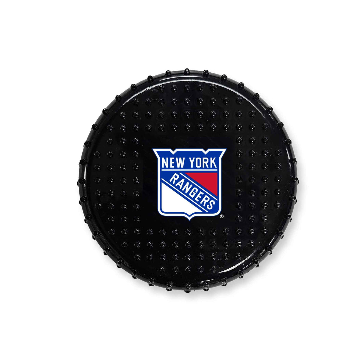 NEW YORK RANGERS HARD NYLON HOCKEY PUCK CHEW TOY