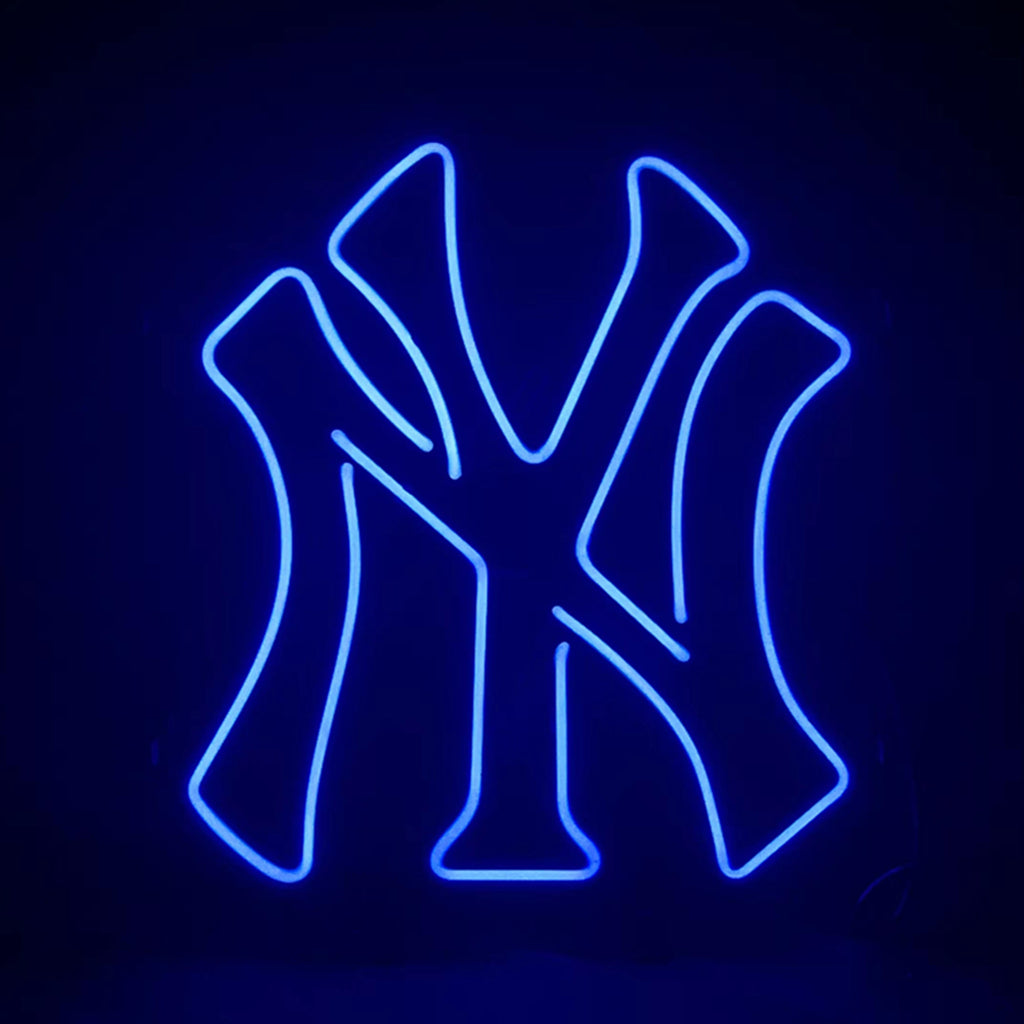 New York Yankees Baseball Logo Real Glass Neon Sign