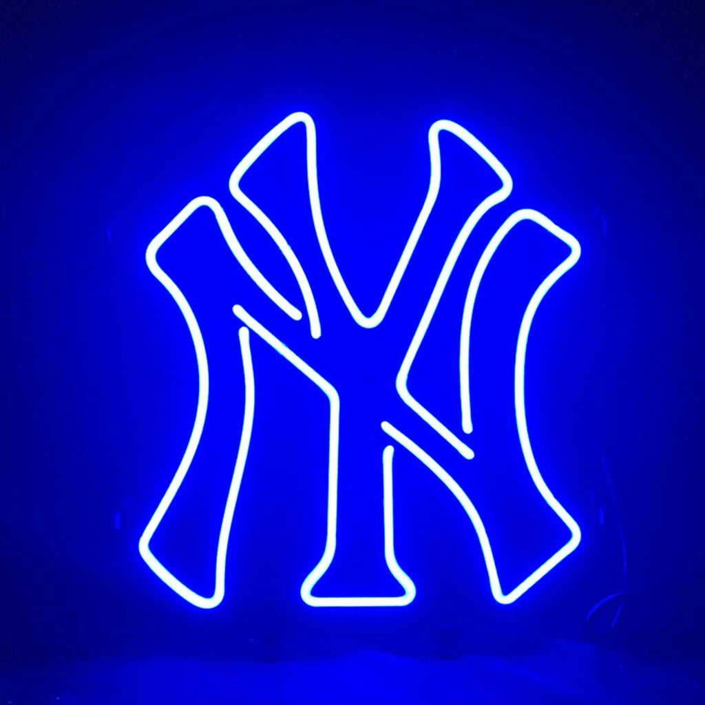New York Yankees Baseball Logo Real Glass Neon Sign