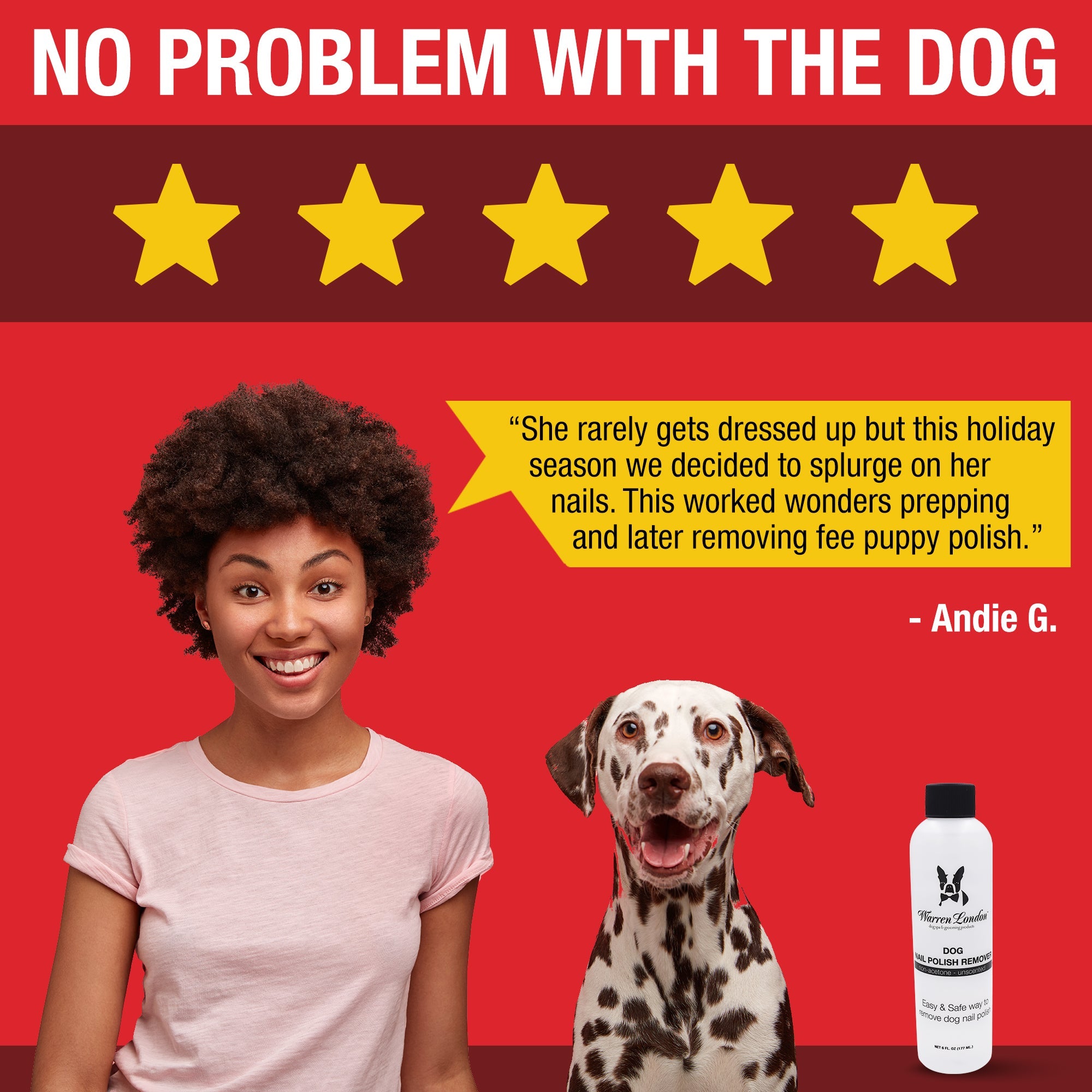 Dog Nail Polish Remover - Non Acetone