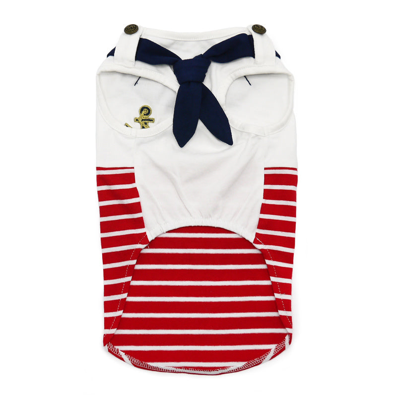 DOGO Nautical Stripe Dog Tank Top