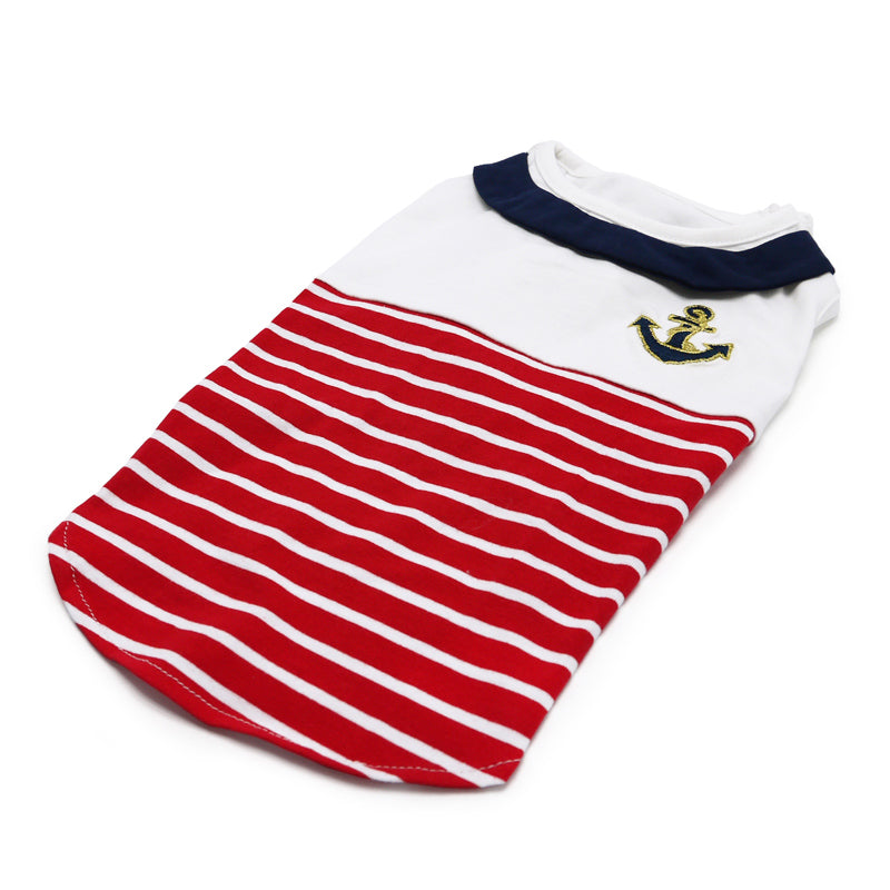 DOGO Nautical Stripe Dog Tank Top