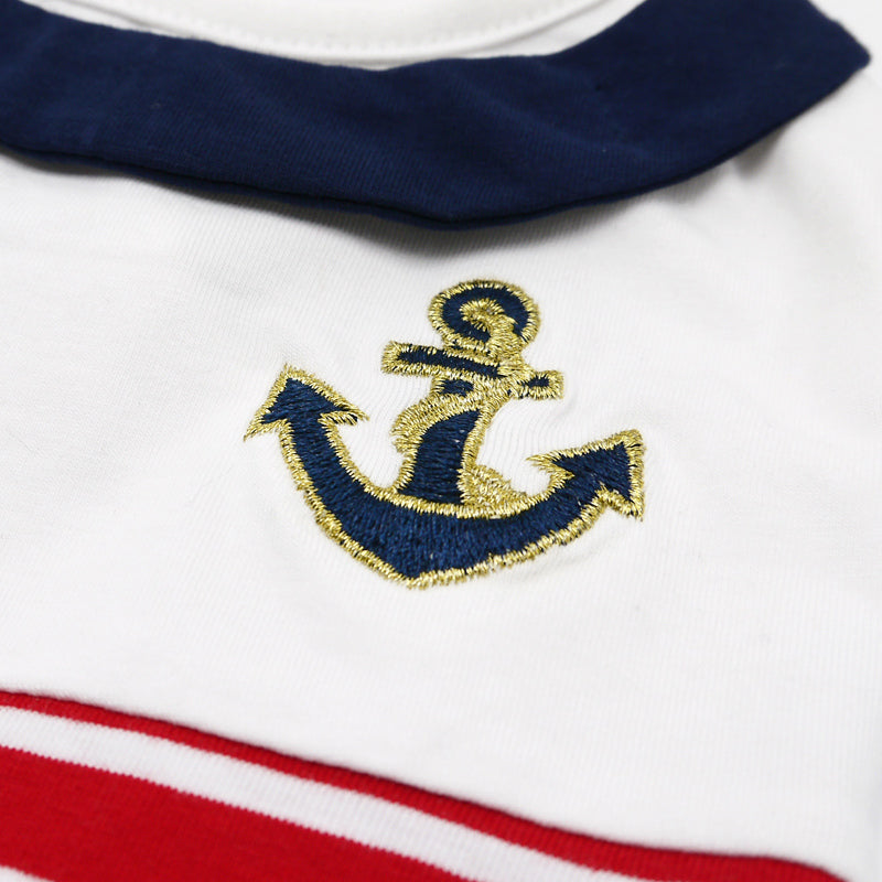 DOGO Nautical Stripe Dog Tank Top