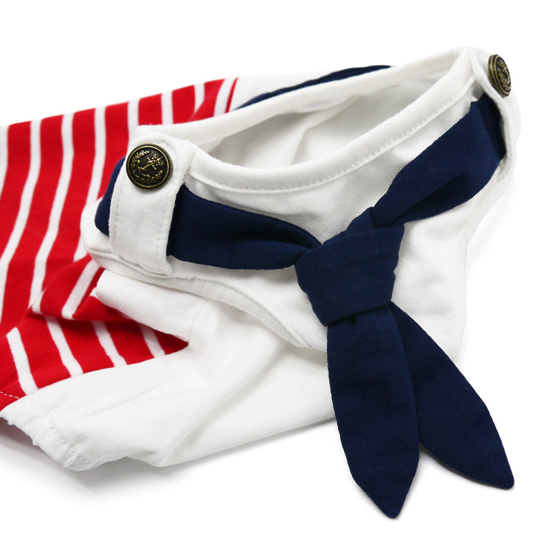 DOGO Nautical Stripe Dog Tank Top