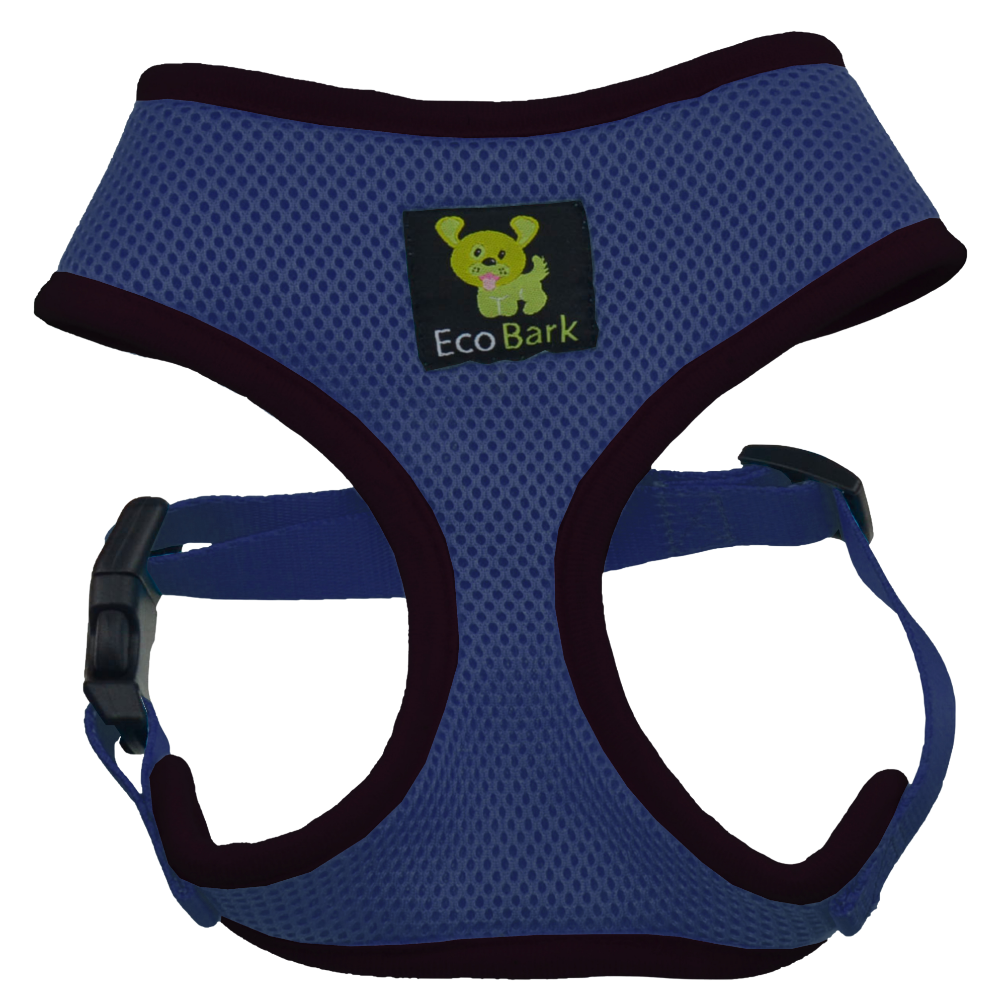 EcoBark Navy Dog Harness - Over-the-Head Soft Mesh Dog Vest Halter for Small to Medium Dogs and Puppies