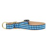 Up Country Navy Gingham Cast Brass Martingale Collar