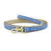 Up Country Navy Gingham Small Breed Dog Leash Made in USA