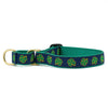 Up Country Navy Shamrock Cast Brass Martingale Collar