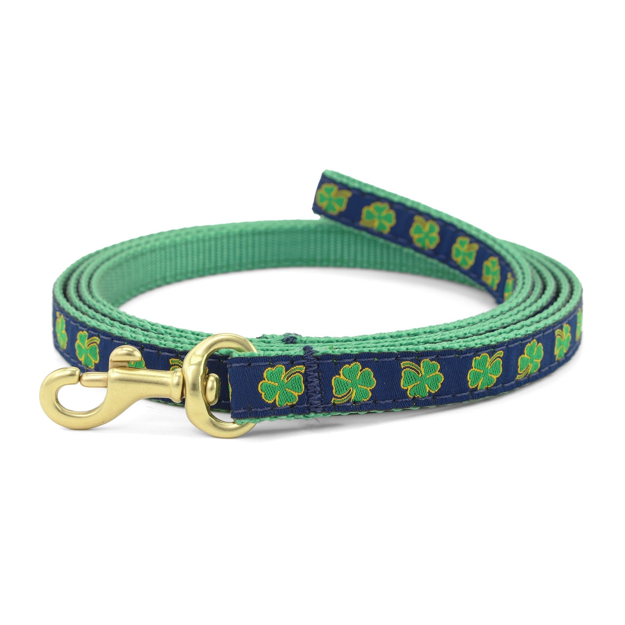 Navy Shamrock Small Breed Dog Lead