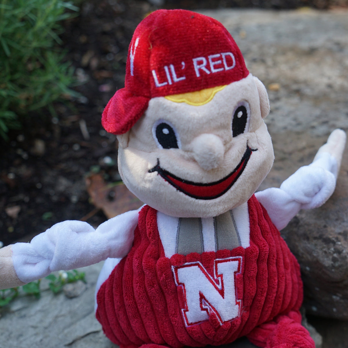 NCAA University of Nebraska, Lil Red Knottie Plush Dog Toy | HT Animal Supply