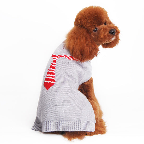 DOGO Necktie Dog Sweater