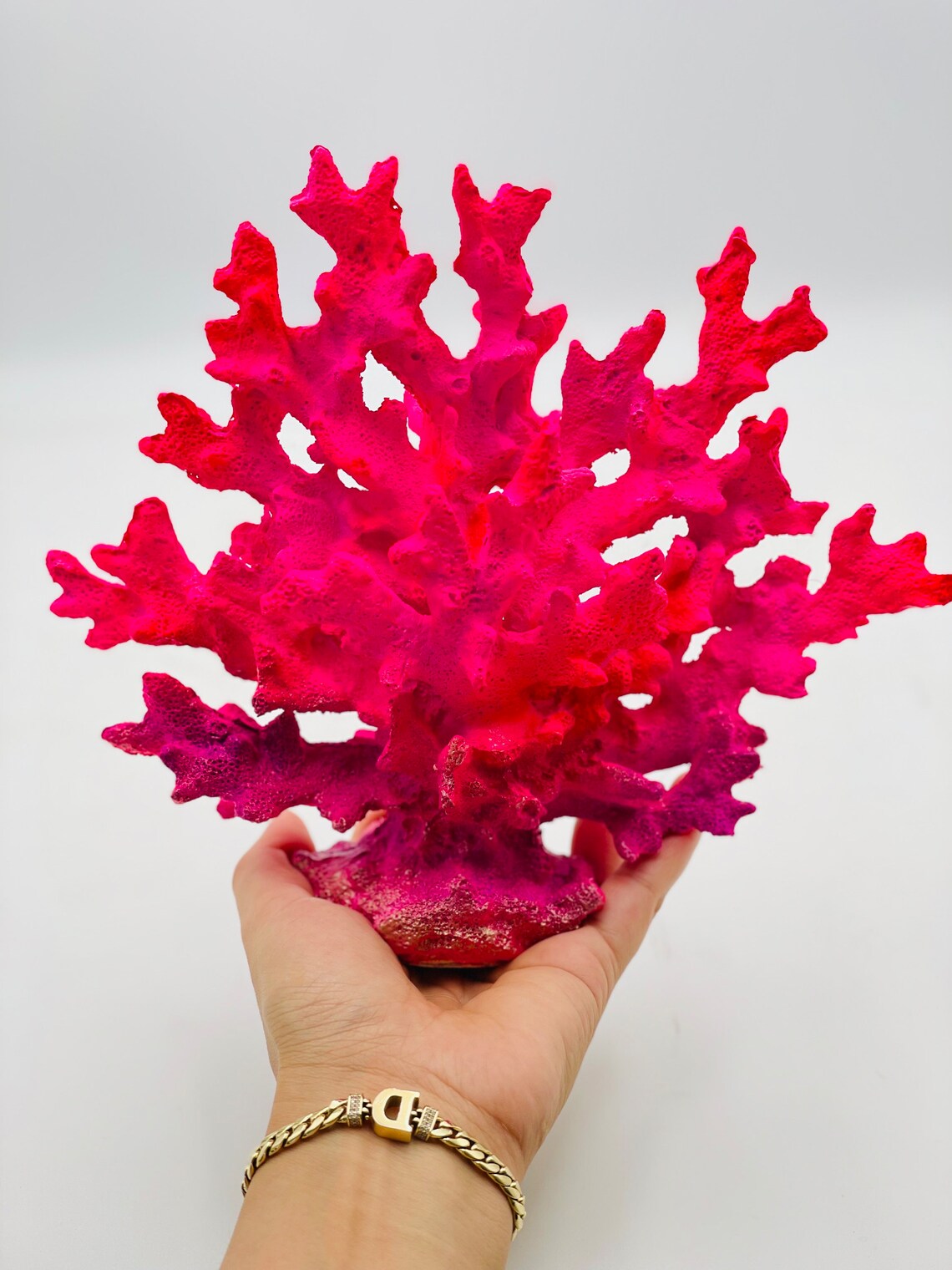 Neon Pink Coral Statue