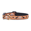Up Country Nevermore Narrow Cast Brass Dog Collar