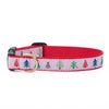 Up Country Pink Pines Wide Cast Brass Dog Collar