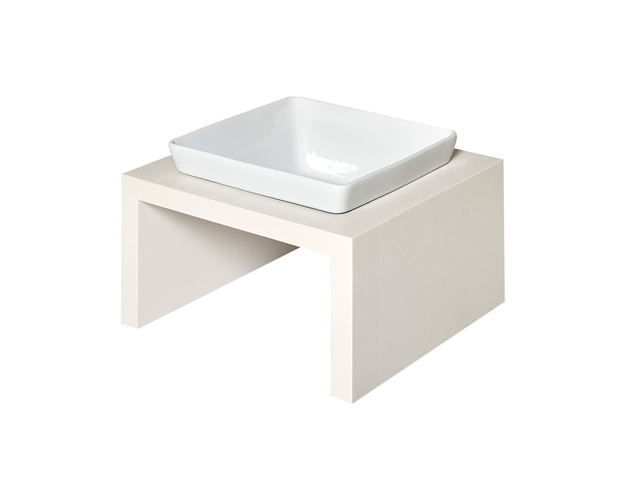 Bowsers Fresco Single Wood Dog Bowl Feeder - Elevated Designer Pet Dining