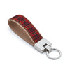 Up Country New Red Plaid Cast Brass Key Ring