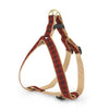Up Country New Red Plaid Dog Cast Brass Dog Harness