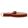 Up Country New Red Plaid Cast Brass Martingale Collar