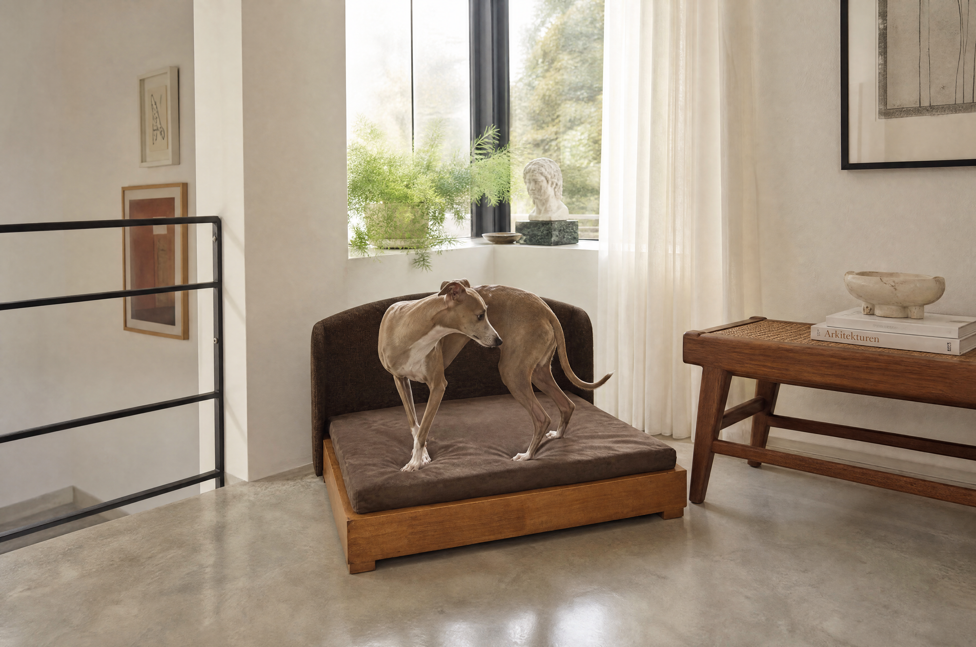 The Haven Luxury Handcrafted Solid Wood Orthopedic Dog Bed