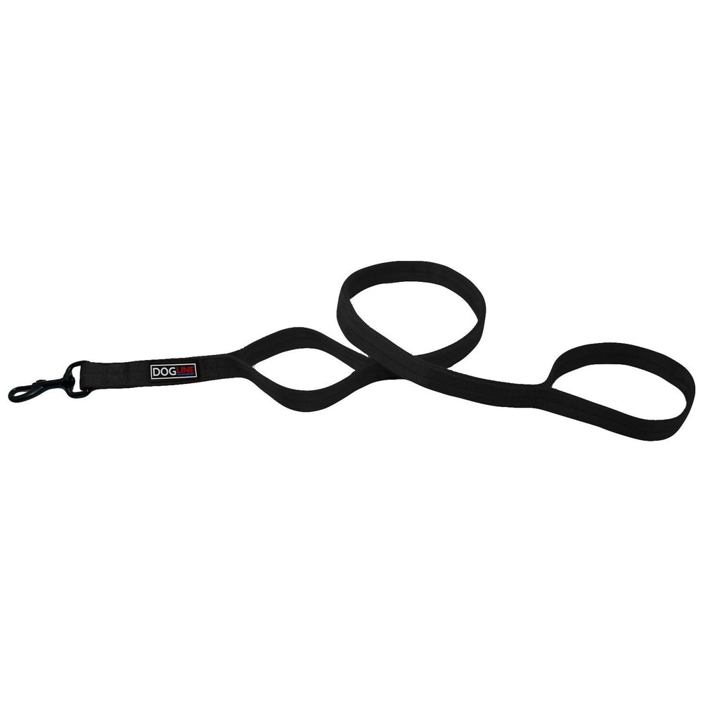 Dogline Nylon Multi-Handle Flat Dog Leash