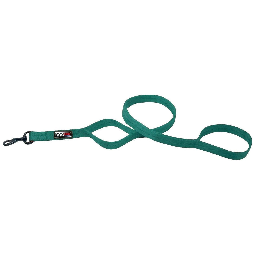 Dogline Nylon Multi-Handle Flat Dog Leash