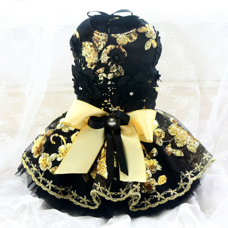 Floral Sequin Pet Dress