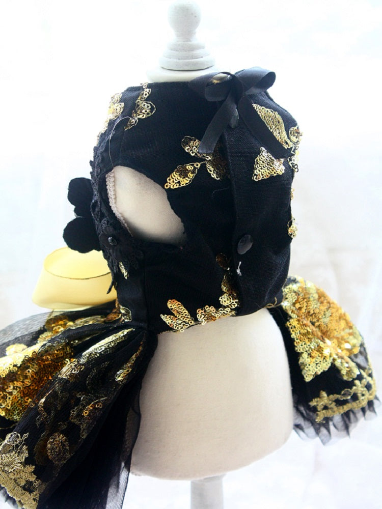 Floral Sequin Pet Dress
