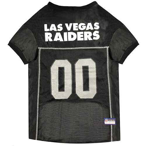 NFL Las Vegas Raiders Striped Mesh Pet Jersey
