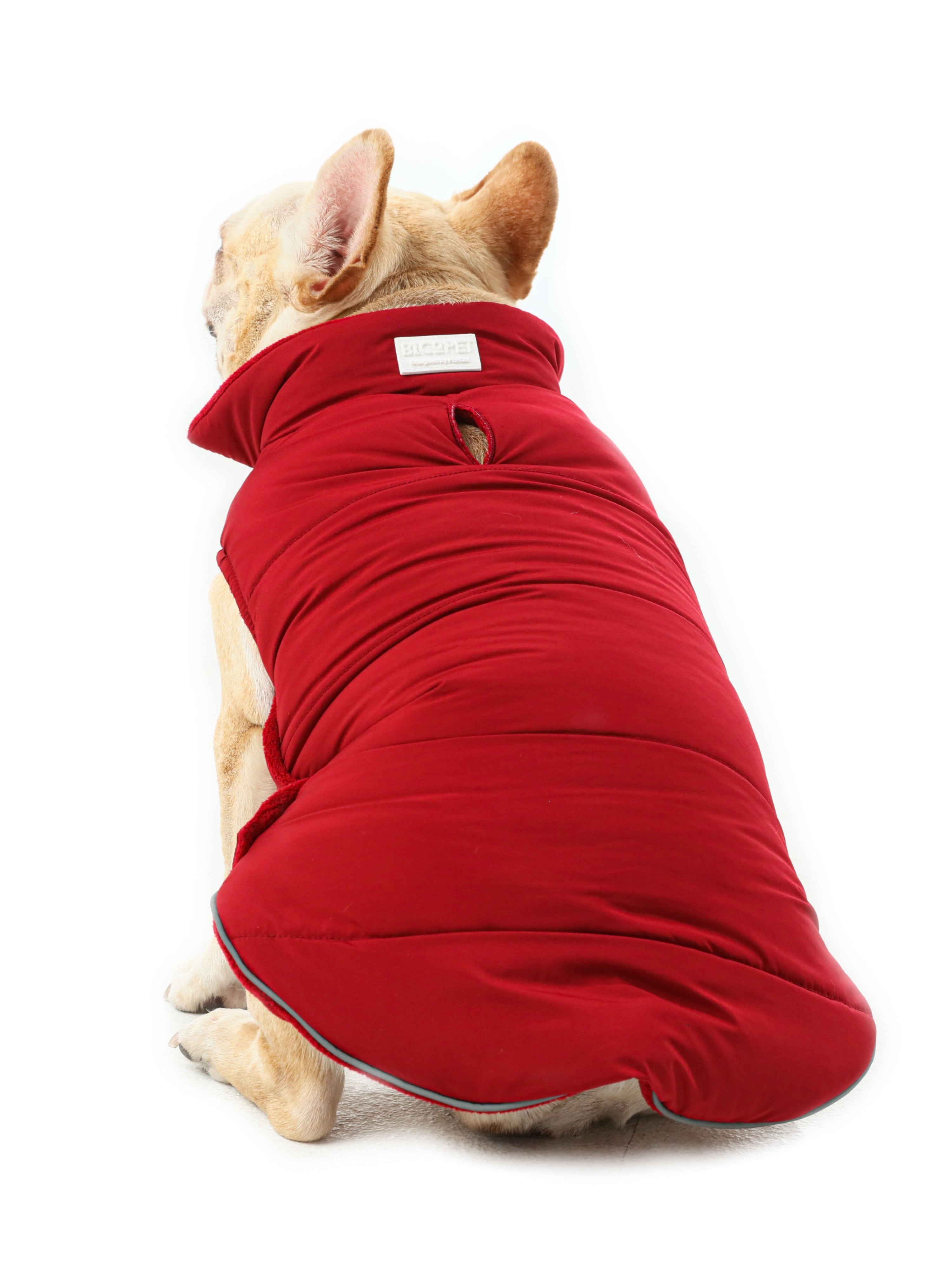 Reversible Dog Vest Jacket-Red