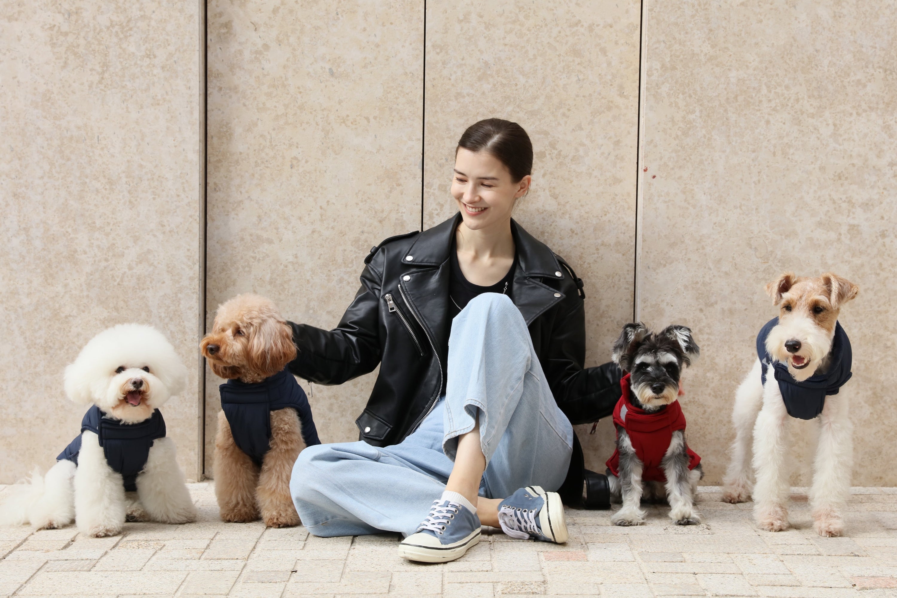 Reversible Dog Vest Jacket-Red