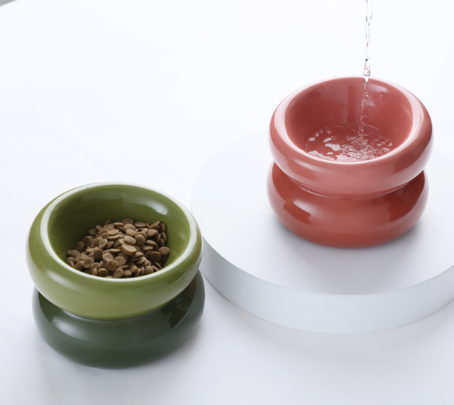 Souffle Pet Bowl-Avocado Green